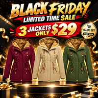 3 PACK-Burgundy + Khaki + Army Green